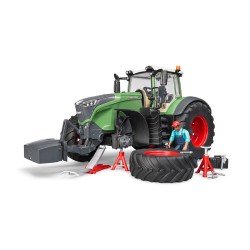 bruder - Fendt 1050 Vario mit Mechaniker und Werkstattausstattung