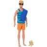Barbie - Ken-Puppe mit Surfbrett
