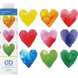Diamond Dotz - Herzen Regenbogen