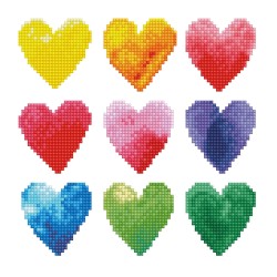 Diamond Dotz - Herzen Regenbogen