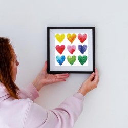 Diamond Dotz - Herzen Regenbogen