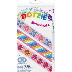 Diamond Dotz (Painting) - Dotzies Armbänder Retro Pink