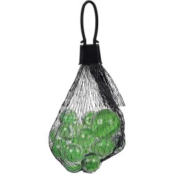 Simba - Glasmurmeln im Netz (grün-transparent)