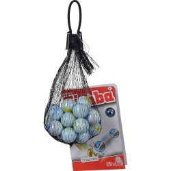 Simba - Glasmurmeln im Netz (weiss-undurchsichtig)