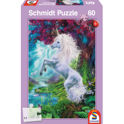 Schmidt Puzzle - Einhorn im verzauberten Garten (60)