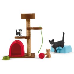 schleich FARM WORLD 42501 Spielspass für niedliche Katzen