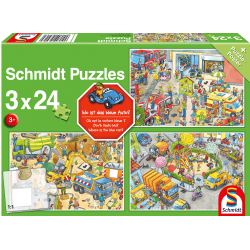 Schmidt Puzzle - Wo ist das blaue Auto hin?