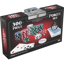 Goliath - Poker-Set 300 Chips, Aluminiumbox mit Kartenspiel