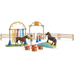 Schleich FARM WORLD 42481 Pony Agility Training