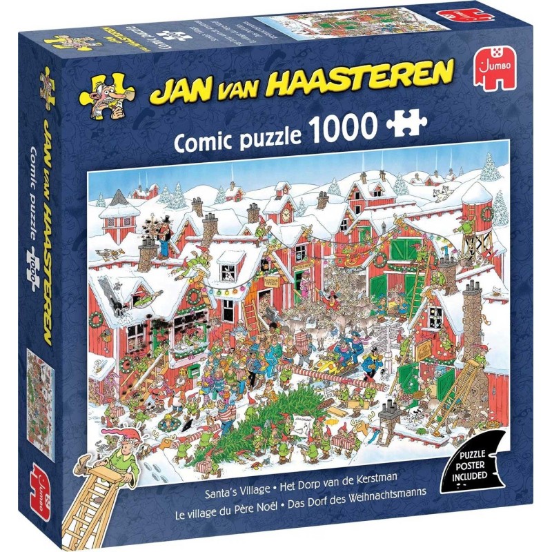 Jumbo Puzzle - Jan van Haasteren: Das Dorf des Weihnachtsmanns (1000 Teil)