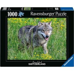 Ravensburger Puzzle - Switzerland: Wolf im Natur- und Tierpark Goldau (1000)