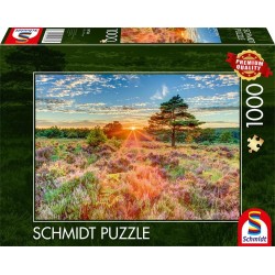 Schmidt Puzzle - Heide im Sonnenuntergang (1000)
