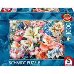 Schmidt Puzzle - Blumen in Pastell (1000)