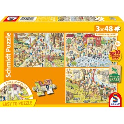 Schmidt Puzzle - Spass im Zoo (3x48)