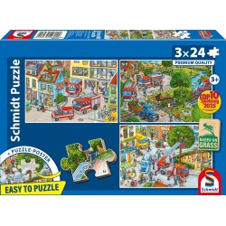 Schmidt Puzzle - Feuerwehr (3x24)