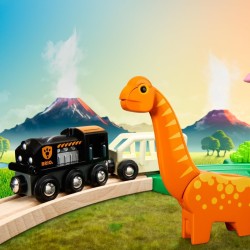 BRIO World - Dinosaurier Bahn Set