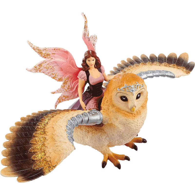 Schleich bayala - Elfe auf Glitzer-Eule