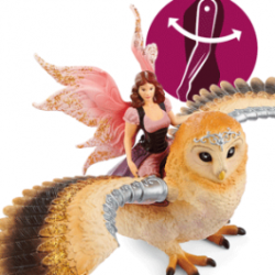 Schleich bayala - Elfe auf Glitzer-Eule