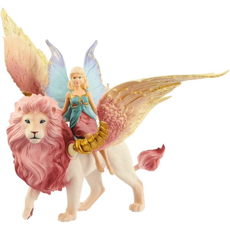 Schleich bayala - Elfe auf geflügeltem Löwe