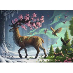 Ravensburger Puzzle - Der Hirsch als Frühlingsbote