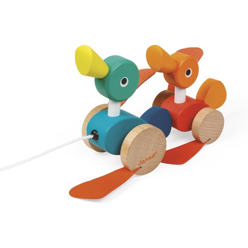 Janod - Nachziehtier Entenfamilie