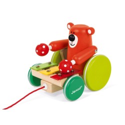 Janod - Zigolos Nachziehtier Bär Mit Xylophon