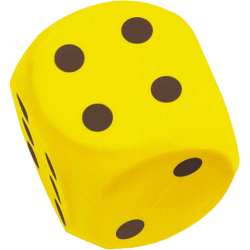 Schaumstoffwürfel gelb